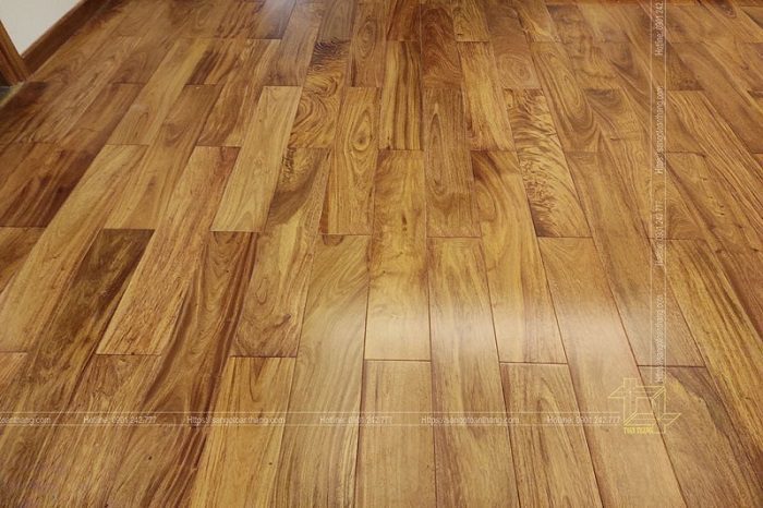 Sàn gỗ gõ đỏ Lào thích nghi với mọi điều kiện thời tiết, ít bị biến đổi hình dạng